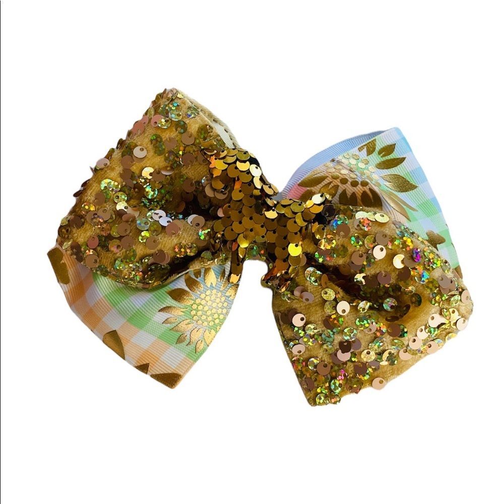 Unicorn Cheer Hair Bow For Girls and Toddler